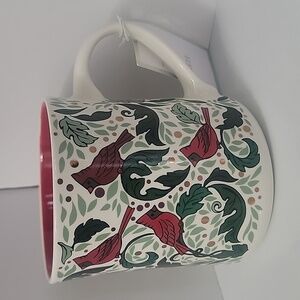 Peppermint & Pine Holiday Red Robin Mug, NWT